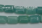 CAM932 15.5 inches 10*14mm rectangle amazonite gemstone beads