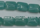 CAM933 15.5 inches 12*16mm rectangle amazonite gemstone beads