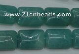 CAM934 15.5 inches 13*18mm rectangle amazonite gemstone beads wholesale