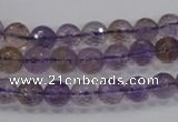 CAN08 15.5 inches 6mm faceted round natural ametrine gemstone beads