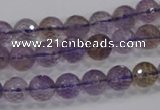 CAN09 15.5 inches 8mm faceted round natural ametrine gemstone beads