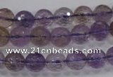 CAN10 15.5 inches 10mm faceted round natural ametrine gemstone beads