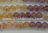 CAN101 15.5 inches 4mm round ametrine beads wholesale