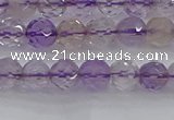 CAN106 15.5 inches 4.5mm faceted round ametrine gemstone beads