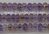 CAN158 15.5 inches 4*6mm faceted rondelle natural ametrine beads