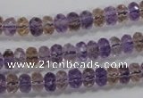 CAN16 15.5 inches 5*8mm faceted rondelle natural ametrine beads