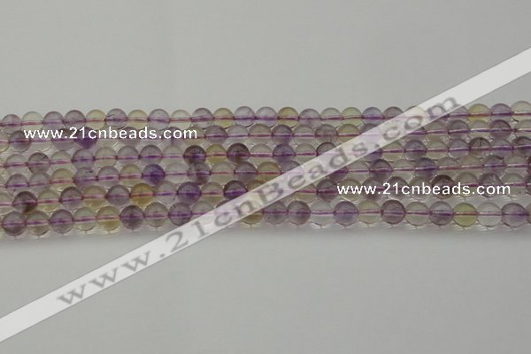 CAN166 15.5 inches 6mm round natural ametrine beads wholesale