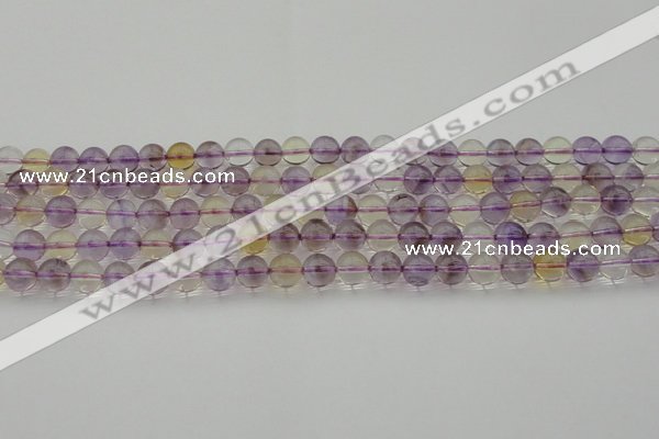 CAN167 15.5 inches 8mm round natural ametrine beads wholesale