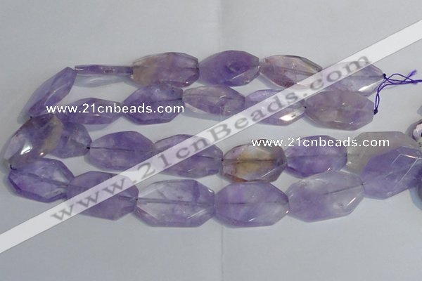 CAN175 20*30mm - 25*35mm twisted & faceted freeform ametrine beads