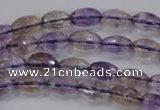 CAN18 15.5 inches 6*10mm faceted rice natural ametrine beads