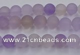 CAN200 15.5 inches 4mm round matte ametrine beads wholesale