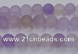CAN200 15.5 inches 4mm round matte ametrine beads wholesale