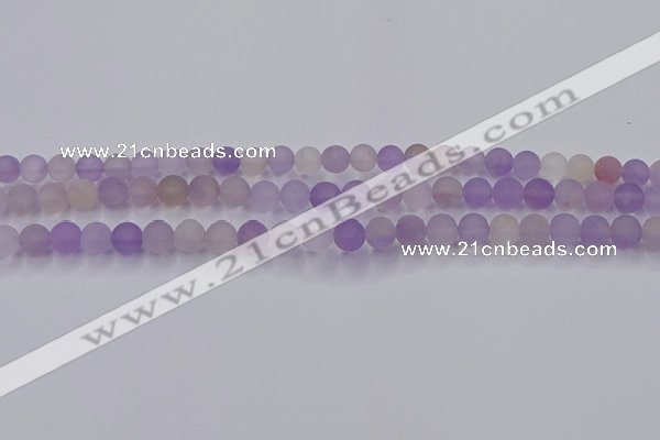 CAN201 15.5 inches 6mm round matte ametrine beads wholesale