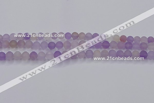 CAN202 15.5 inches 8mm round matte ametrine beads wholesale