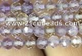 CAN210 15.5 inches 4mm round faceted ametrine beads wholesale