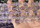 CAN230 15.5 inches 10mm faceted round ametrine gemstone beads