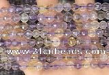 CAN252 15.5 inches 6mm pumpkin ametrine gemstone beads