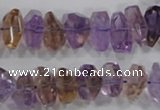 CAN31 15.5 inches 8*18mm faceted nugget natural ametrine beads