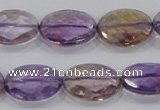 CAN33 15.5 inches 13*18mm faceted oval natural ametrine beads