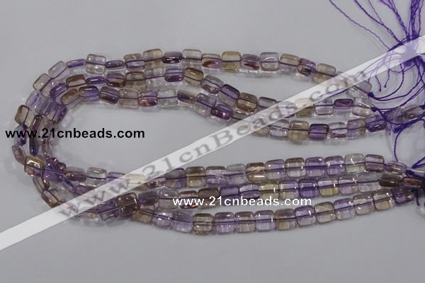 CAN36 15.5 inches 10*10mm square natural ametrine gemstone beads