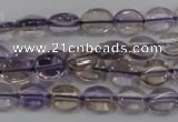 CAN46 15.5 inches 8*10mm oval natural ametrine gemstone beads