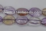 CAN48 15.5 inches 10*14mm oval natural ametrine gemstone beads