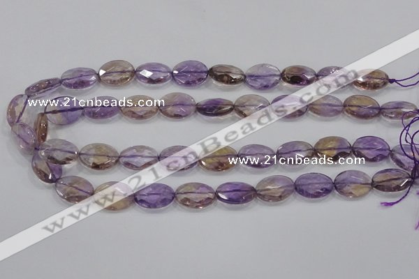 CAN56 15.5 inches 12*16mm faceted oval natural ametrine beads