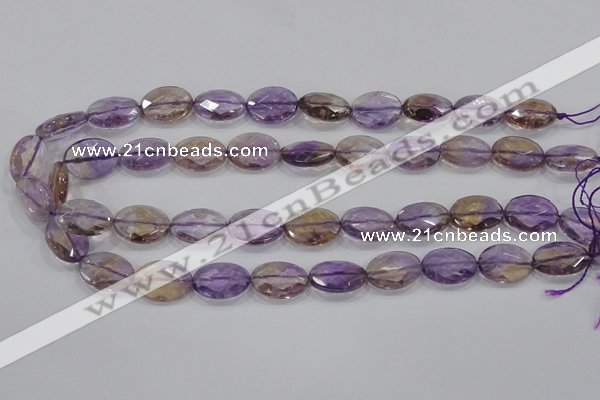 CAN57 15.5 inches 15*20mm faceted oval natural ametrine beads