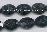 CAP10 15.5 inches 15*20mm faceted oval apatite gemstone beads wholesale