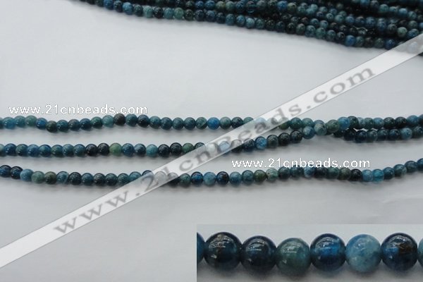 CAP300 15.5 inches 4mm round natural apatite gemstone beads