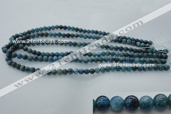 CAP301 15.5 inches 6mm round natural apatite gemstone beads