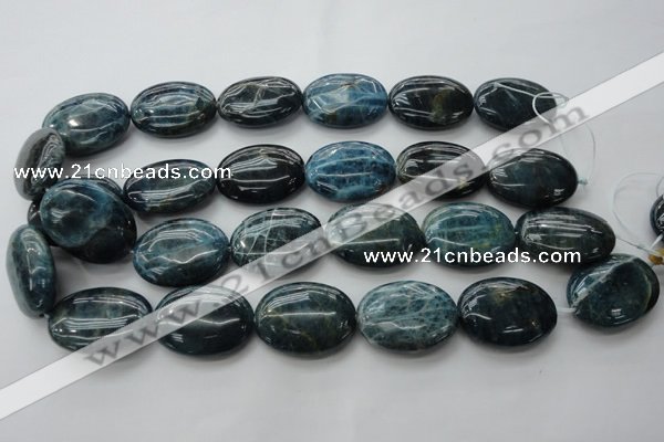 CAP327 15.5 inches 22*30mm oval natural apatite gemstone beads