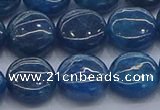 CAP382 15.5 inches 12mm flat round apatite gemstone beads