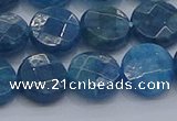 CAP388 15.5 inches 10mm faceted coin apatite gemstone beads