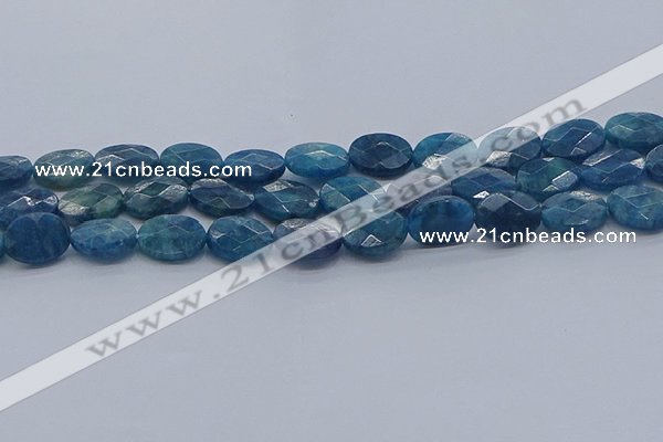 CAP390 15.5 inches 10*14mm faceted oval apatite gemstone beads