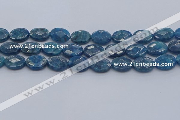 CAP392 15.5 inches 13*18mm faceted oval apatite gemstone beads