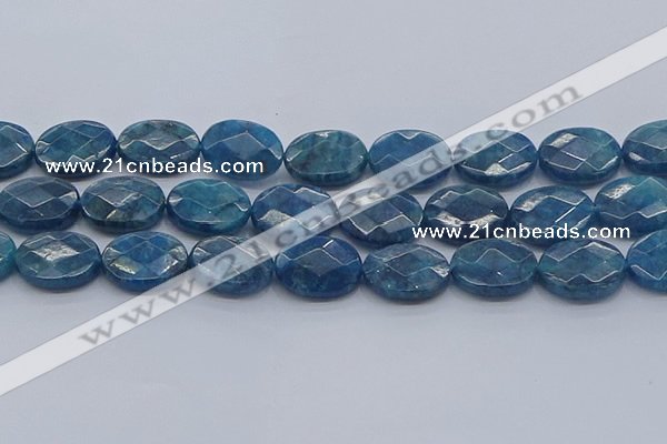 CAP393 15.5 inches 15*20mm faceted oval apatite gemstone beads