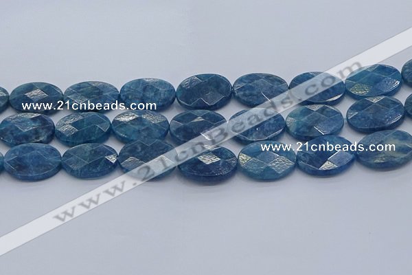 CAP394 15.5 inches 18*25mm faceted oval apatite gemstone beads