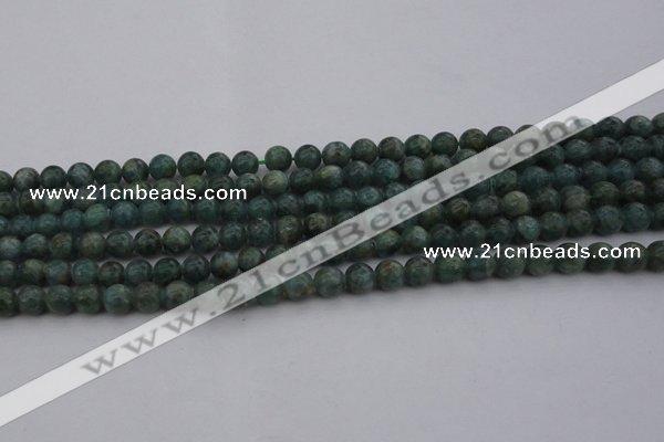 CAP500 15.5 inches 6mm round natual green apatite beads