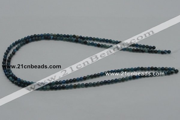 CAP51 15.5 inches 4mm round dyed apatite gemstone beads wholesale