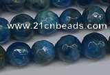 CAP522 15.5 inches 8mm faceted round apatite gemstone beads