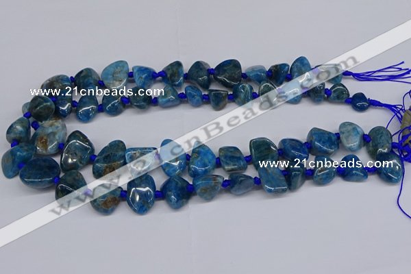 CAP532 15.5 inches 10*12mm - 16*22mm freeform apatite beads