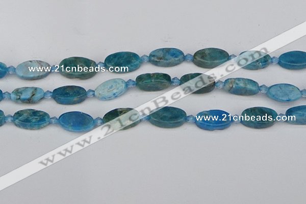 CAP552 15.5 inches 10*18mm oval apatite gemstone beads