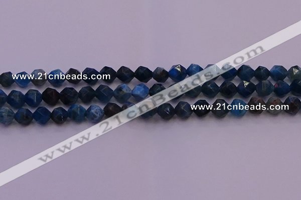 CAP562 15.5 inches 8mm faceted nuggets apatite gemstone beads