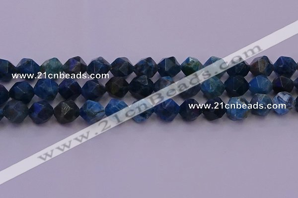 CAP564 15.5 inches 12mm faceted nuggets apatite gemstone beads