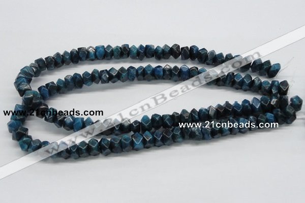 CAP60 15.5 inches 6*12mm faceted rondelle dyed apatite gemstone beads