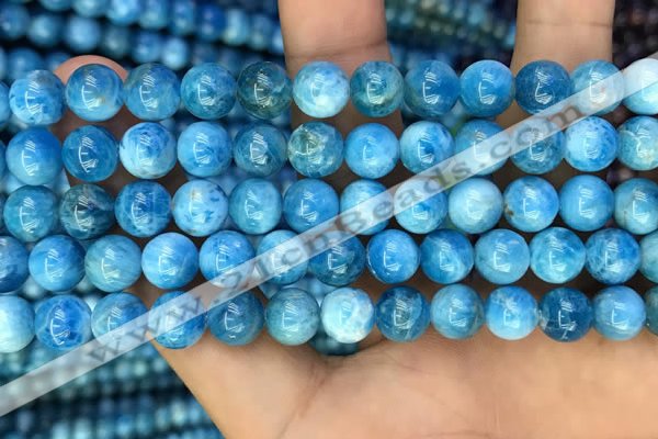 CAP607 15.5 inches 8mm round natural apatite gemstone beads