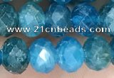 CAP619 15.5 inches 5*7mm - 5*8mm faceted rondelle apatite beads