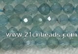 CAP620 15.5 inches 2mm faceted round tiny apatite gemstone beads