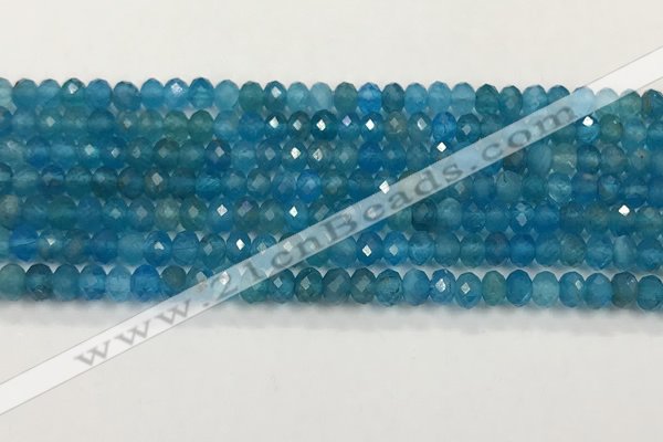 CAP623 15.5 inches 3*4mm faceted rondelle apatite beads